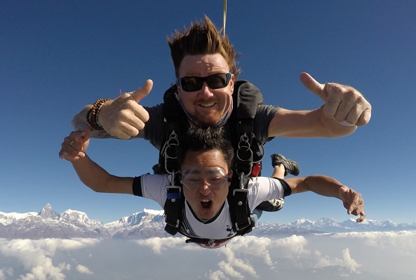 skydiving exhim adventure nepal