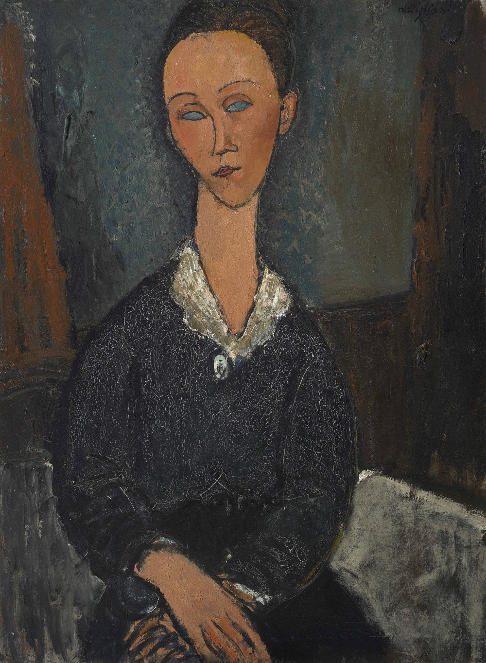 Amedeo Modigliani Femme au col blanc 1917 olio su tela