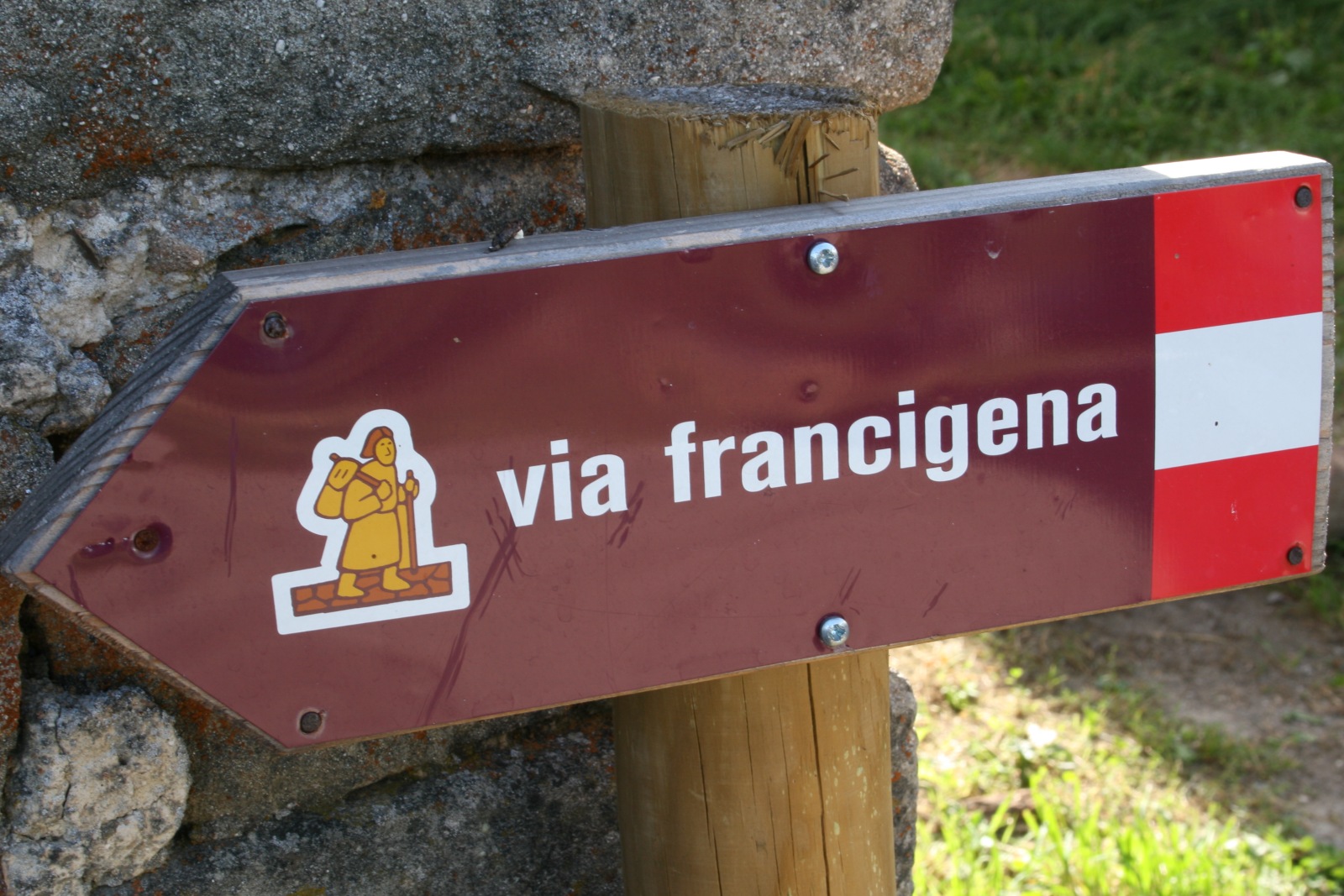 Via Francigena sign